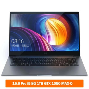 Original Xiaomi Notebook Pro 15.6 inch GTX 1050 Max-Q 16GB/8GB DDR4 Laptop i7-8550U/i5-8250U 1TB SSD Game Office Computer