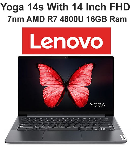 Best Laptop Lenovo Yoga 14s With New AMD Ryzen 7 4800U 16GB Ram 512GB SSD Integrated Radeon Graphics  WiFi 6 Typc-C Metal Body