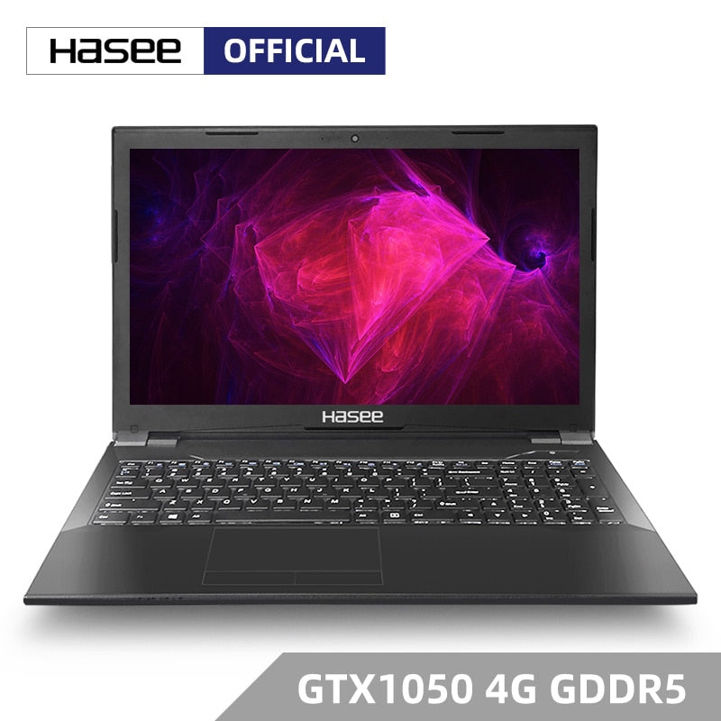 Hasee K670D-G4E7 Laptop for Gaming (Intel 9Gen G5420+GTX1050 3G/8G RAM/256G SSD/15.6'' IPS) notebook  computer