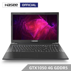 Hasee K670D-G4E7 Laptop for Gaming (Intel 9Gen G5420+GTX1050 3G/8G RAM/256G SSD/15.6'' IPS) notebook  computer